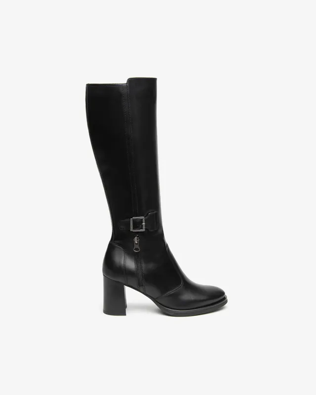 NeroGiardini Bottes Femme Cuir botte talon 75 mm