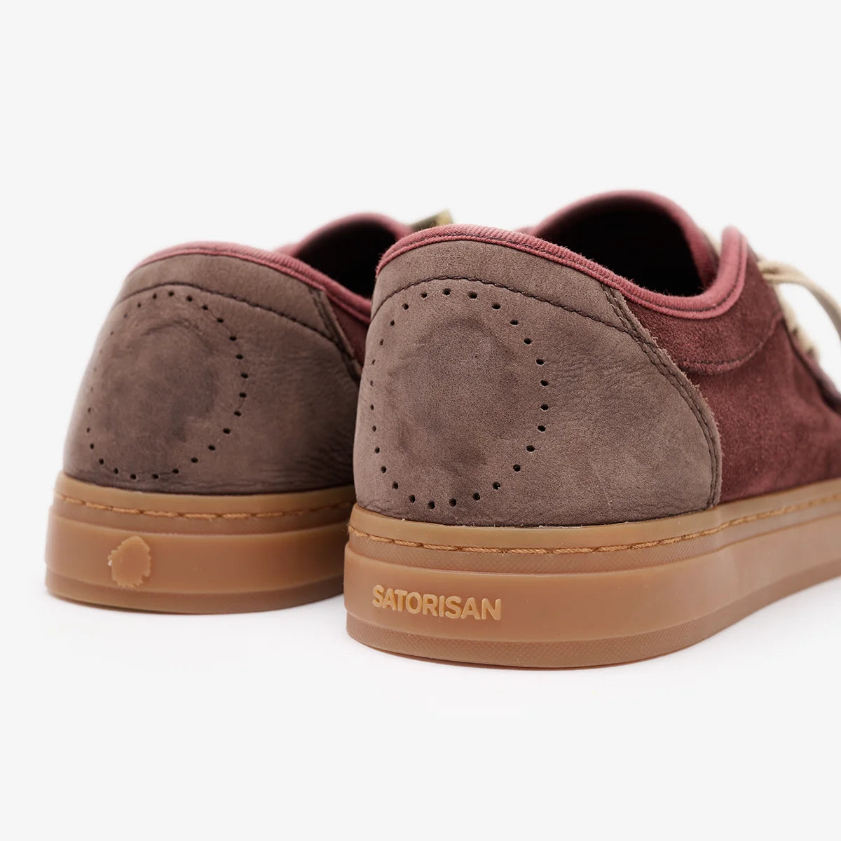 Satorisan Heisei Suede baskets garnet daim
