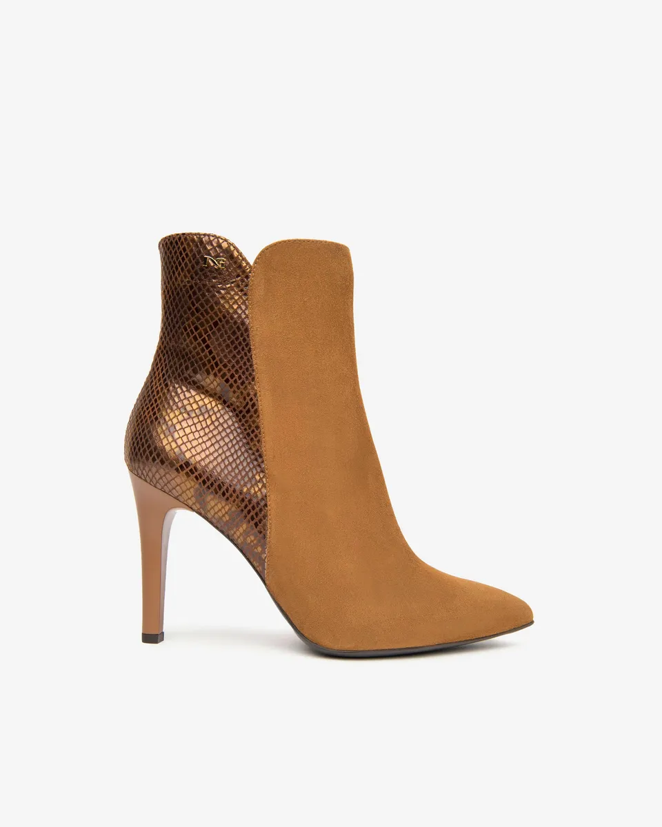 NeroGiardini Bottines Femme Cuir Velours bottines talon 9,5 cm