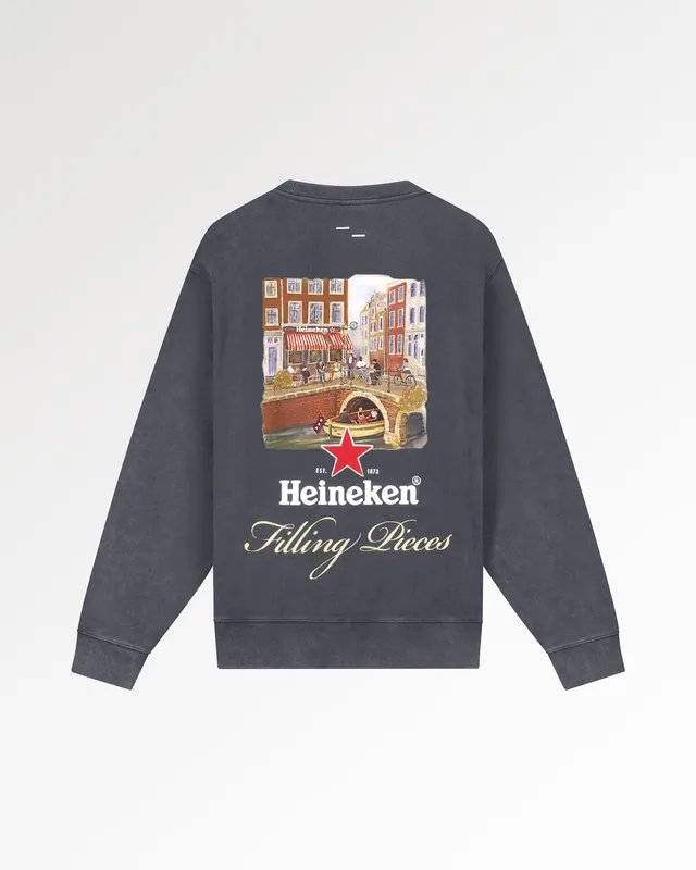 Filling Pieces Sweatshirt Heineken Cafe sweat noir vintage