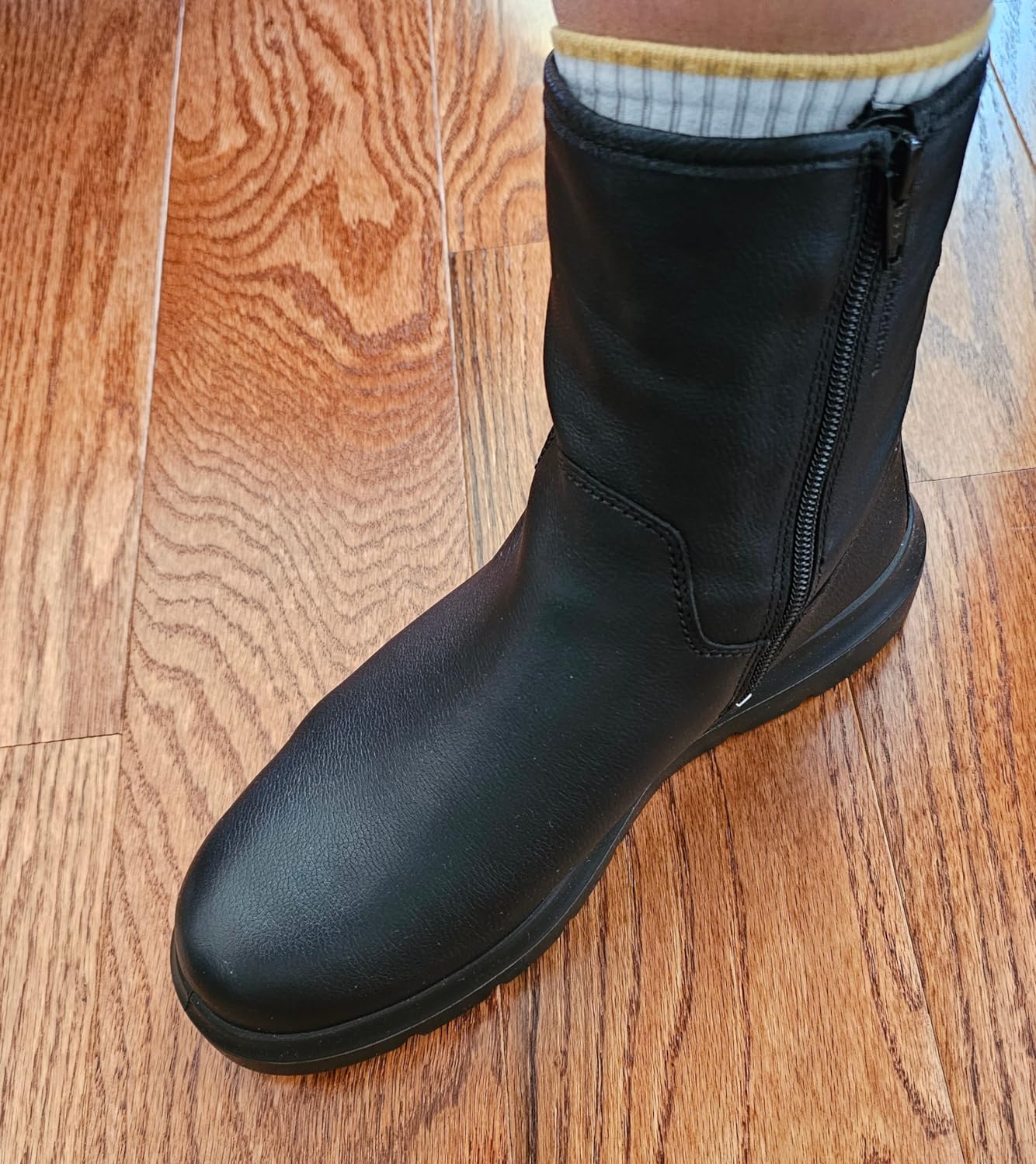 ECCO Nouvelle boots femme noir blanc cuir 35 EU