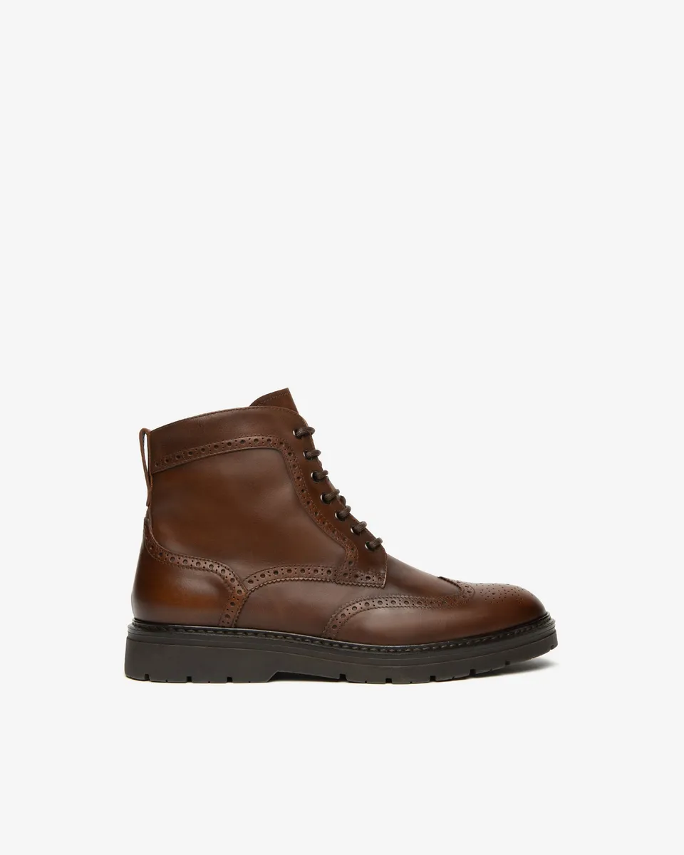NeroGiardini Bottines boots motardes cuir homme hiver