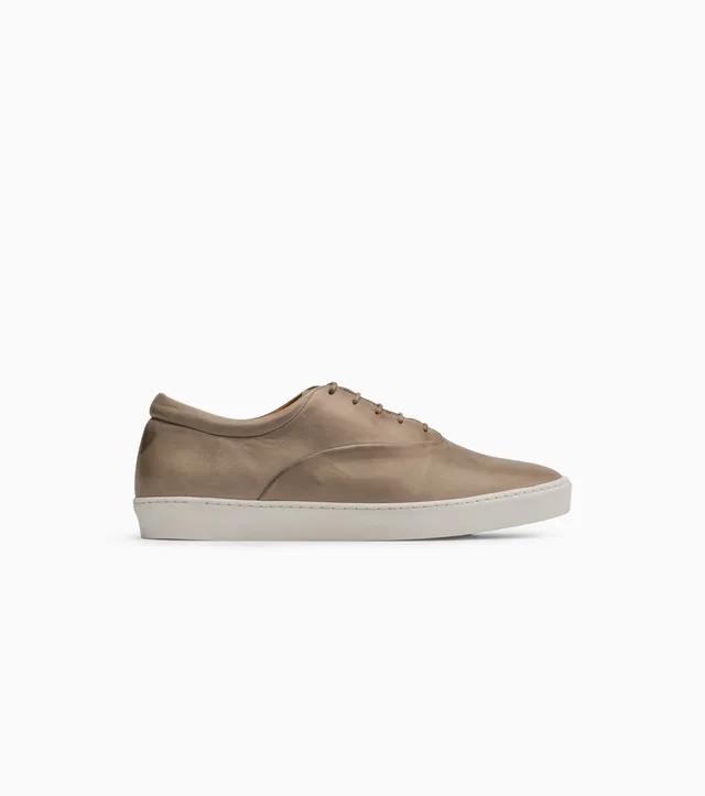 JAK Empire Taupe sneakers cuir pleine fleur taupe