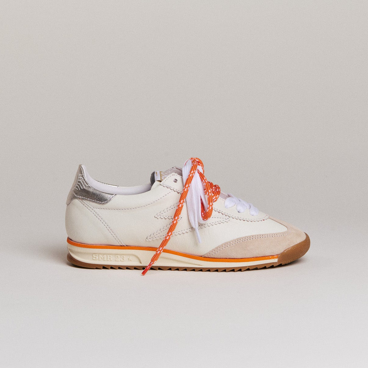 SMR Semerdjian Joyce D187 basket running blanc orange