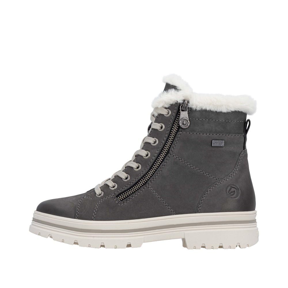 Remonte D2U73 bottes lacets gris 39 EU confort