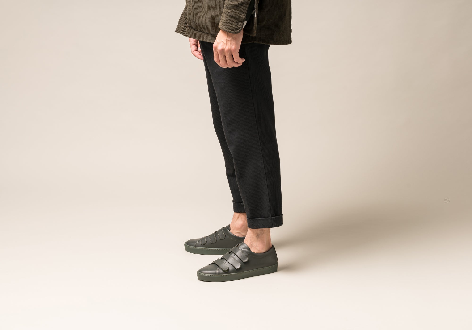 JAK Fika Bottle sneakers cuir scratch vert