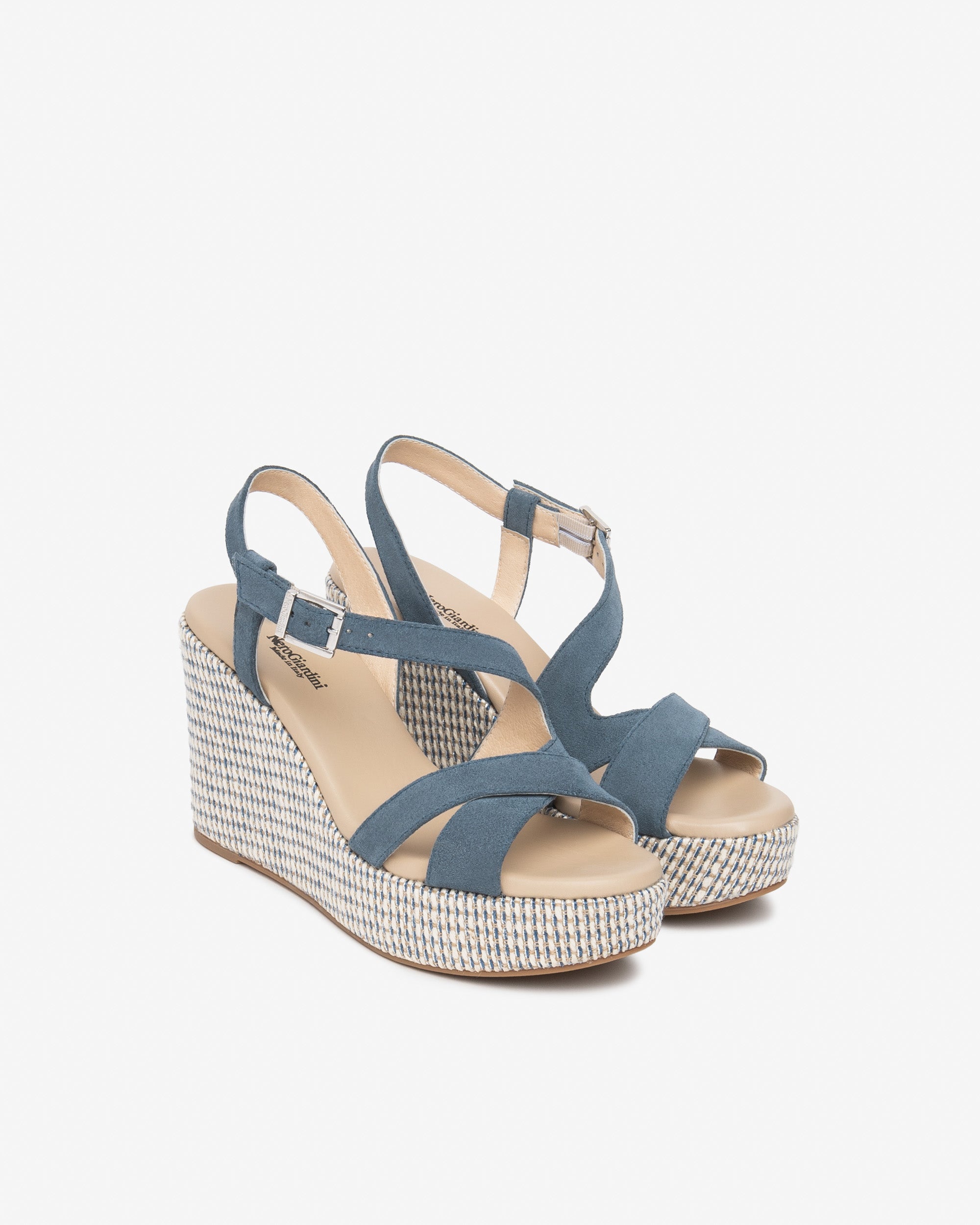 Nerogiardini Sandales femme cuir velours confort