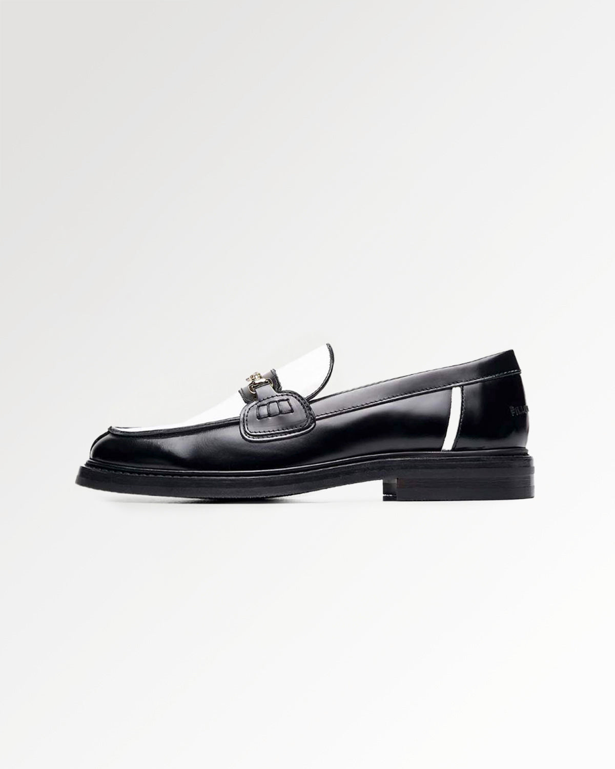 Filling Pieces Loafer Polido mocassin cuir blanc noir