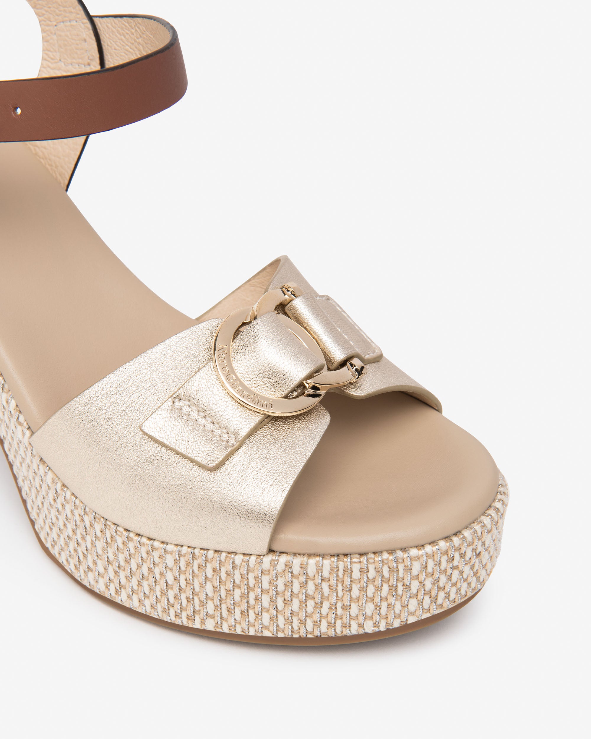 NeroGiardini Sandales Femme Cuir Made in Italy Confort