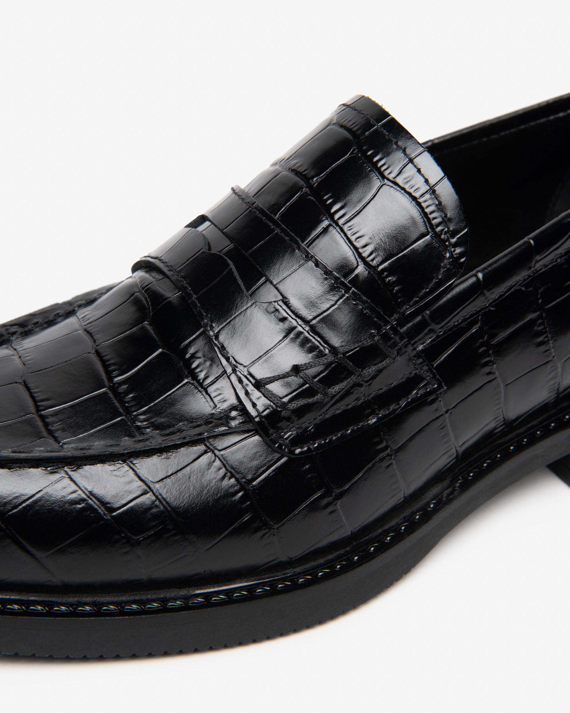 NeroGiardini Mocassins Femme Cuir Effet Crocodile