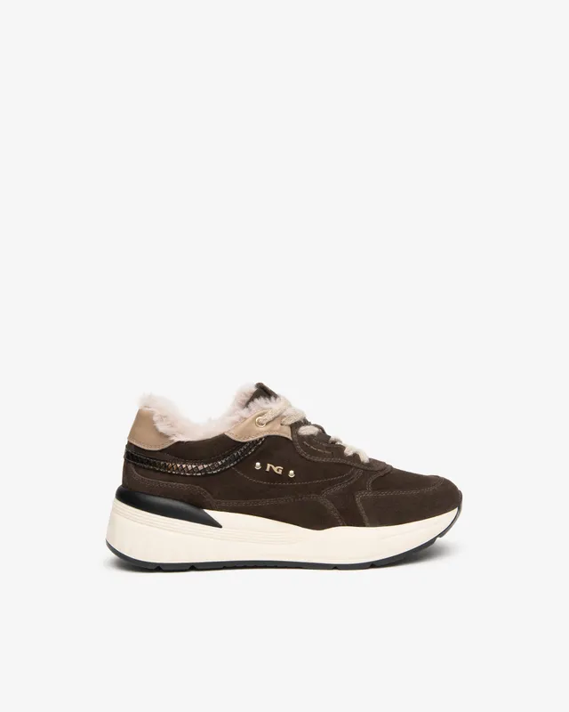 NeroGiardini Sneakers Femme Sneakers Daim Cuir Hiver