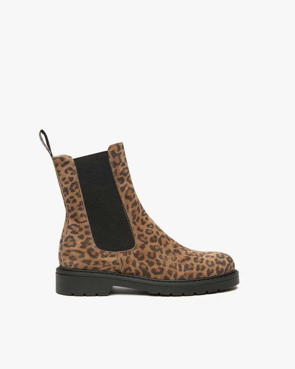 NeroGiardini Bottines Chelsea Daim Femme Léopard 38 Hiver
