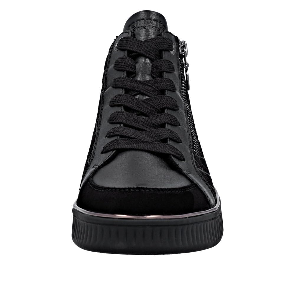 Remonte D2E70 Baskets Basses Noir Largeur Confort