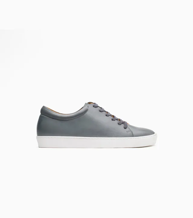 JAK Royal Grey V.L. baskets cuir gris