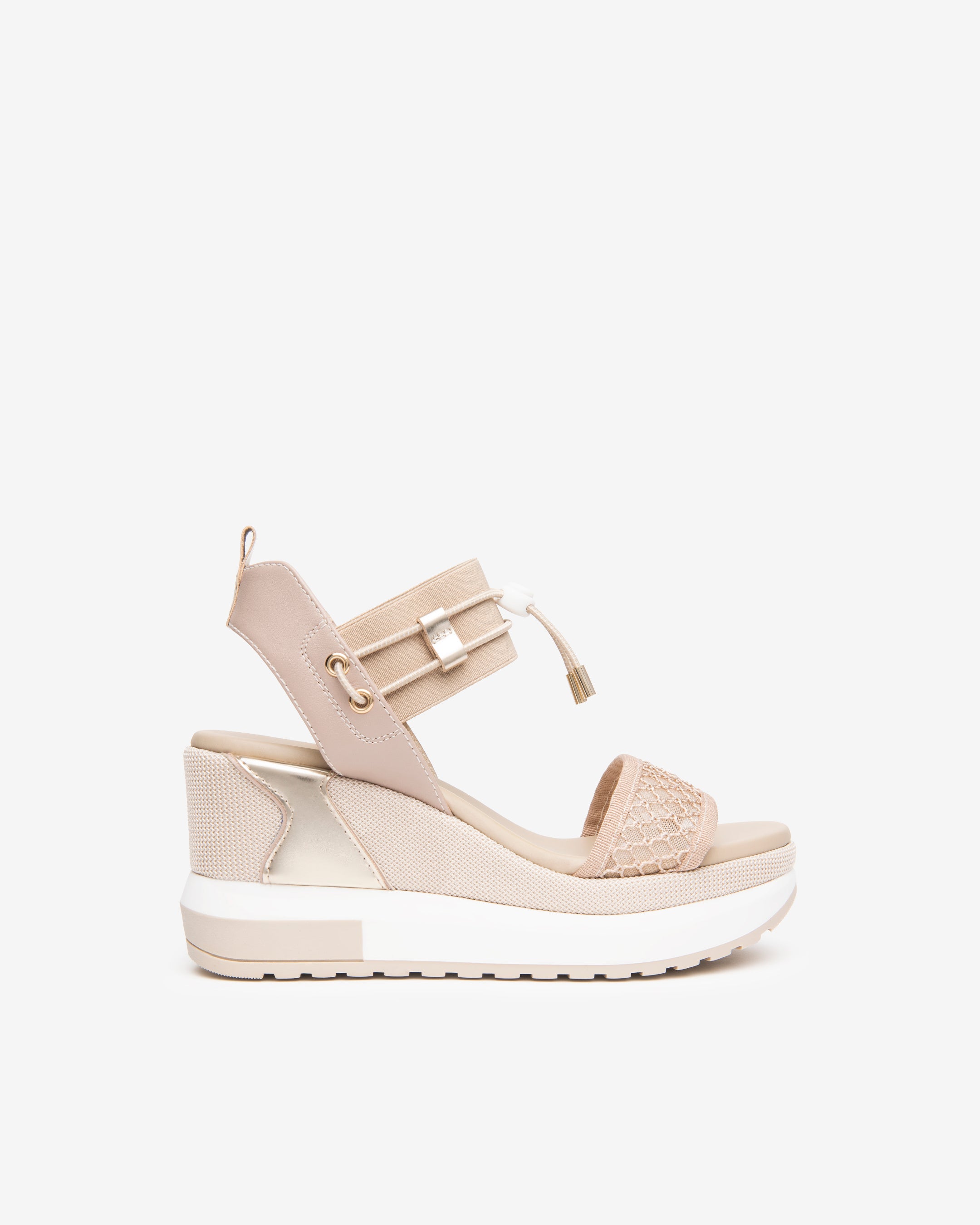 NeroGiardini Sandales Femme Cuir Toile Technique