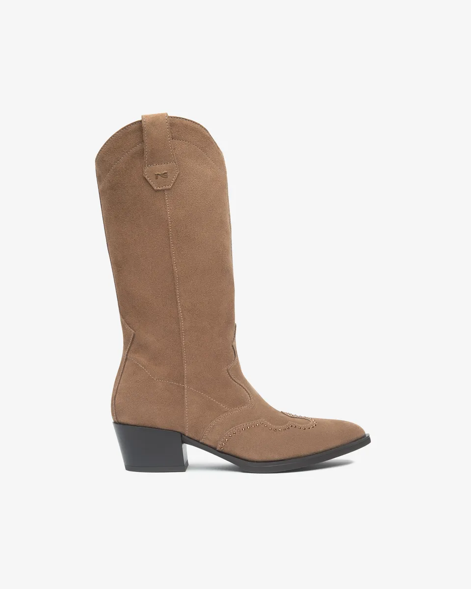 NeroGiardini Bottes Bottes Femme Cuir Velours 38
