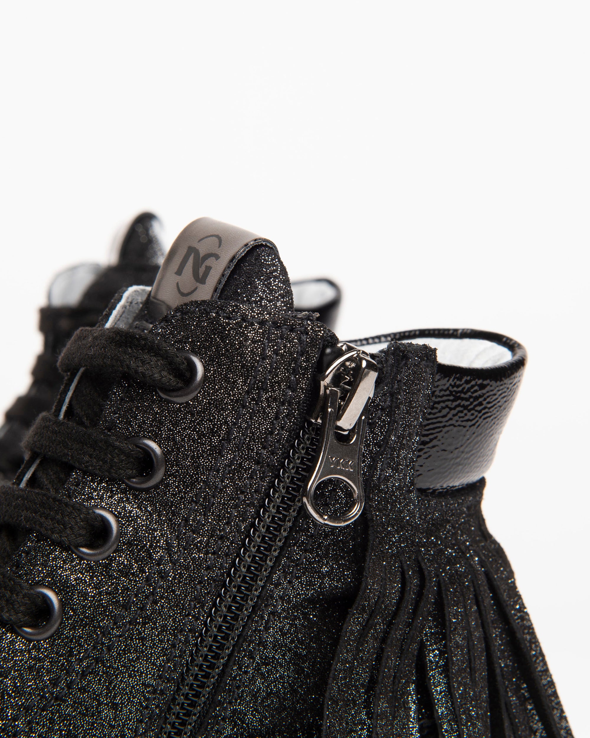 NeroGiardini Sneakers Fille Cuir Pailleté Zip