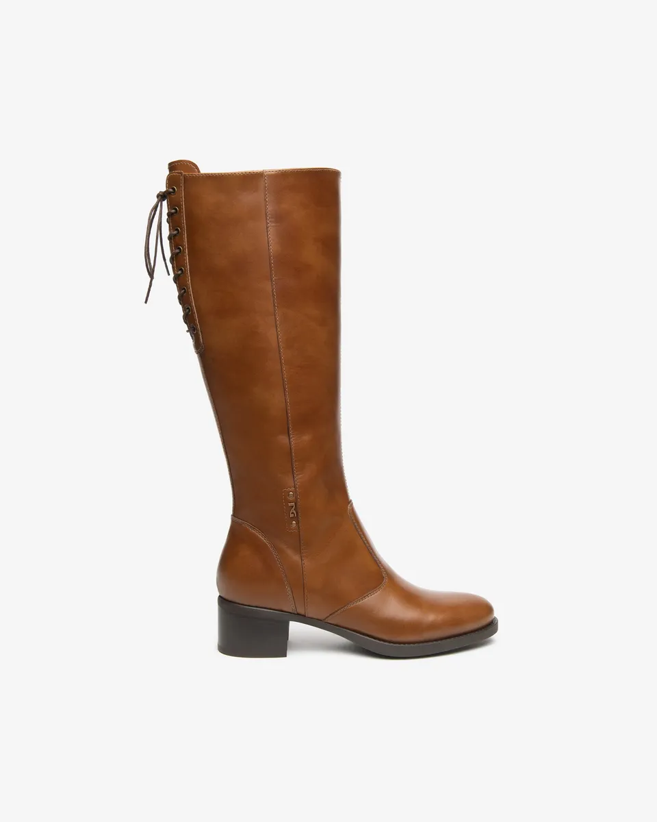 NeroGiardini Bottes Cuir Femme Talon 40 mm