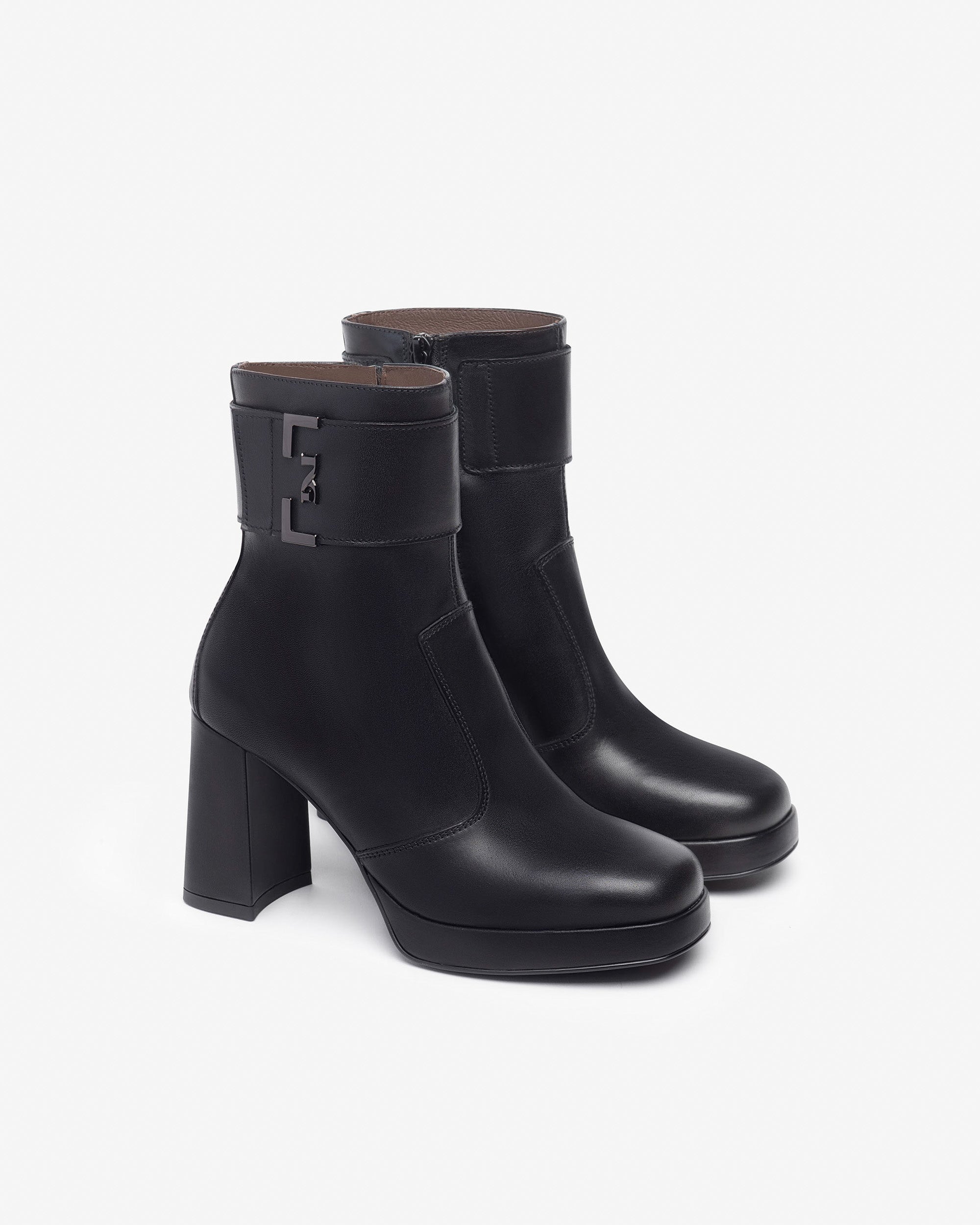 NeroGiardini Bottines Femme en Cuir Automne-Hiver Confort