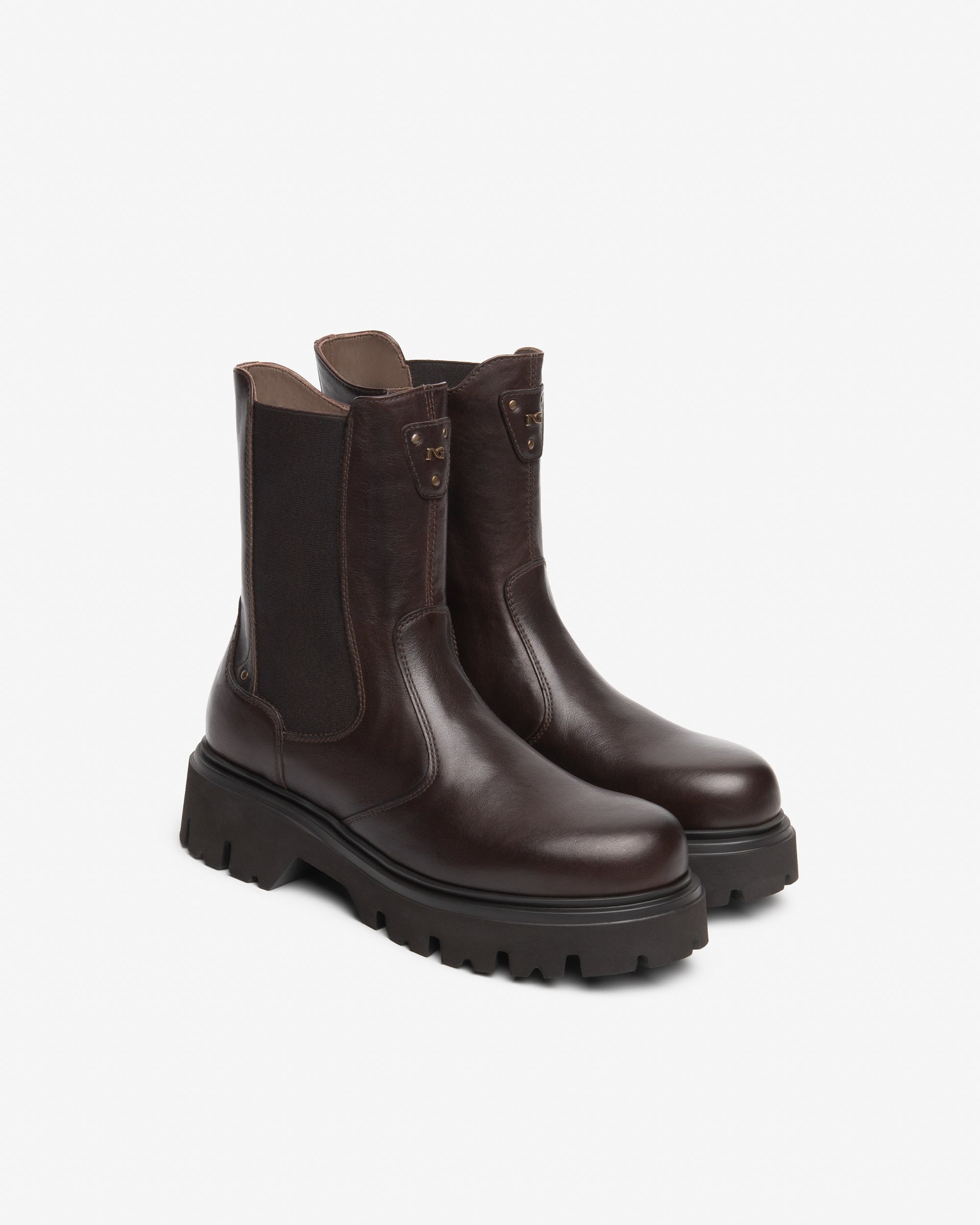 NeroGiardini Bottines Chelsea Femme Cuir Talon 55mm