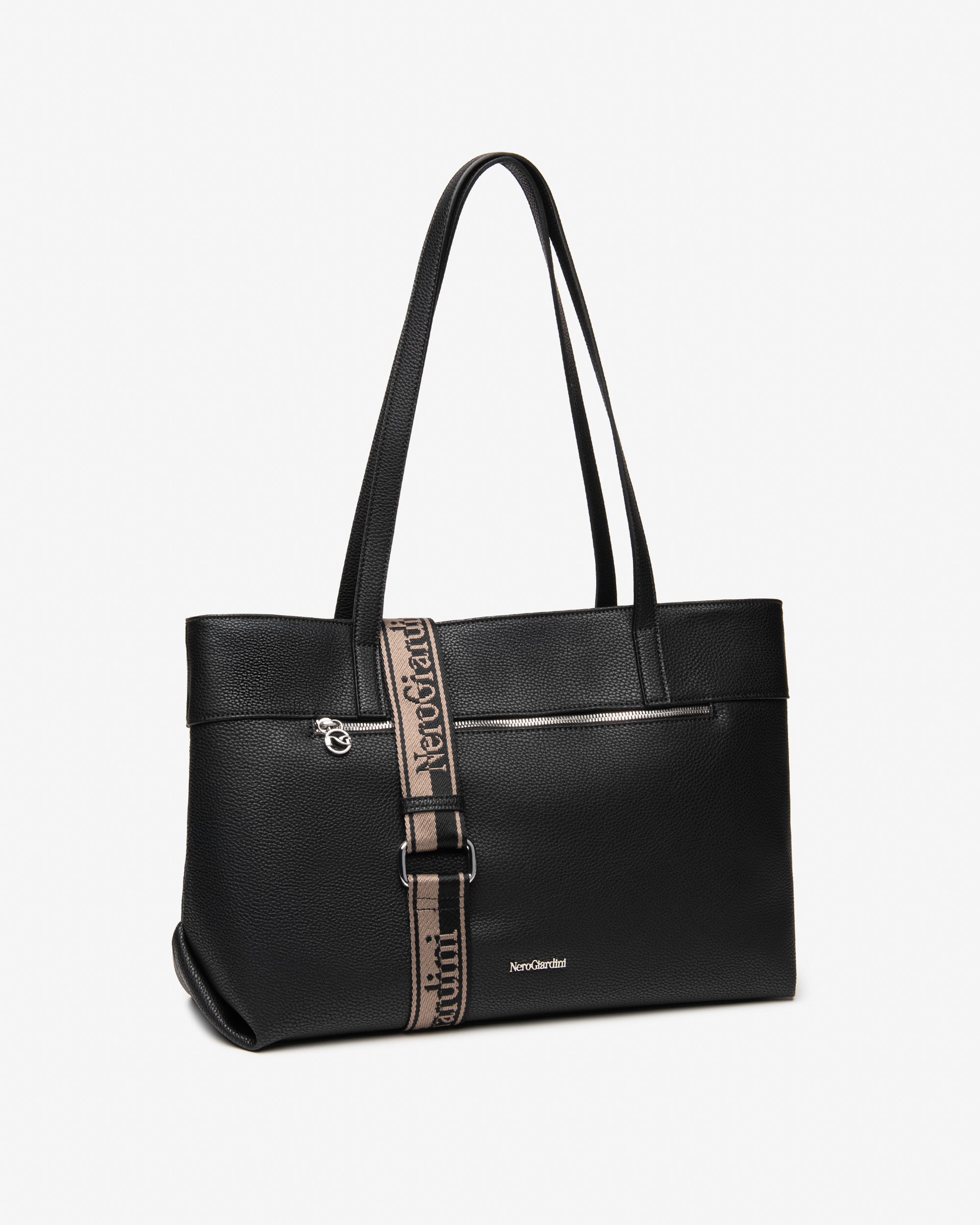 NeroGiardini Sacs tote bag femme matière technique taille PZ