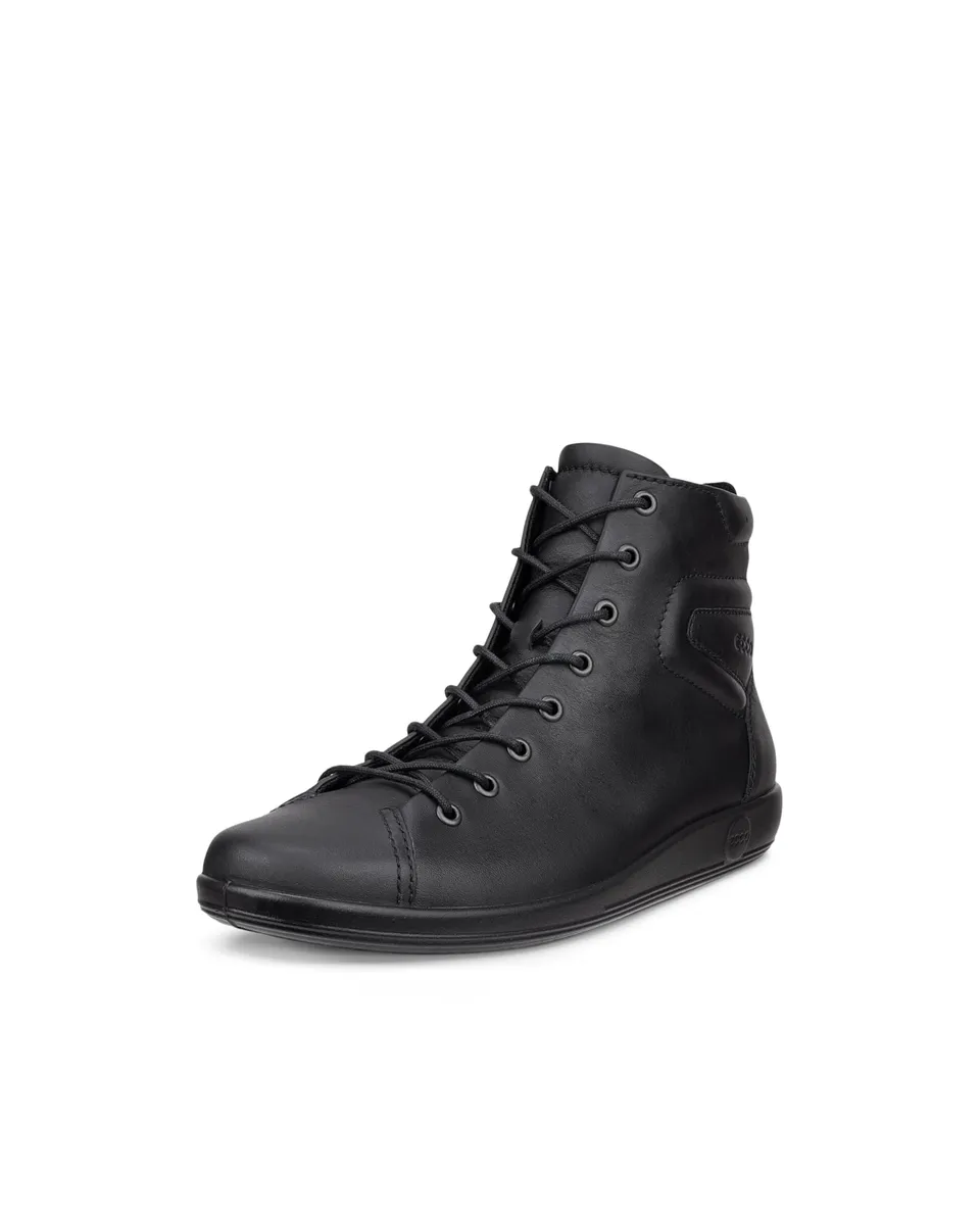 ECCO Soft 2.0 bottine femme noire 41 zip cuir