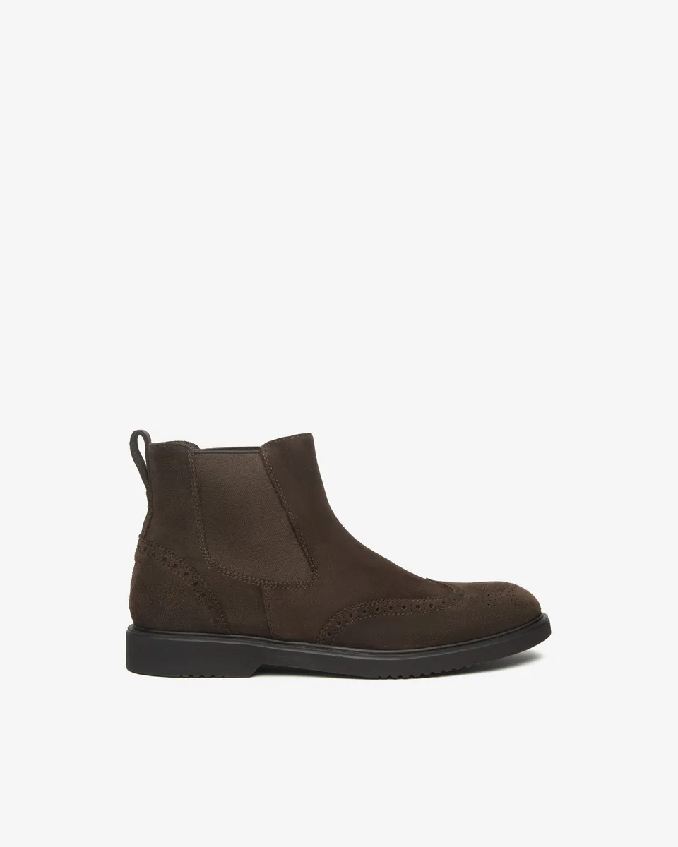 NeroGiardini Bottines Chelsea Homme Cuir Velours