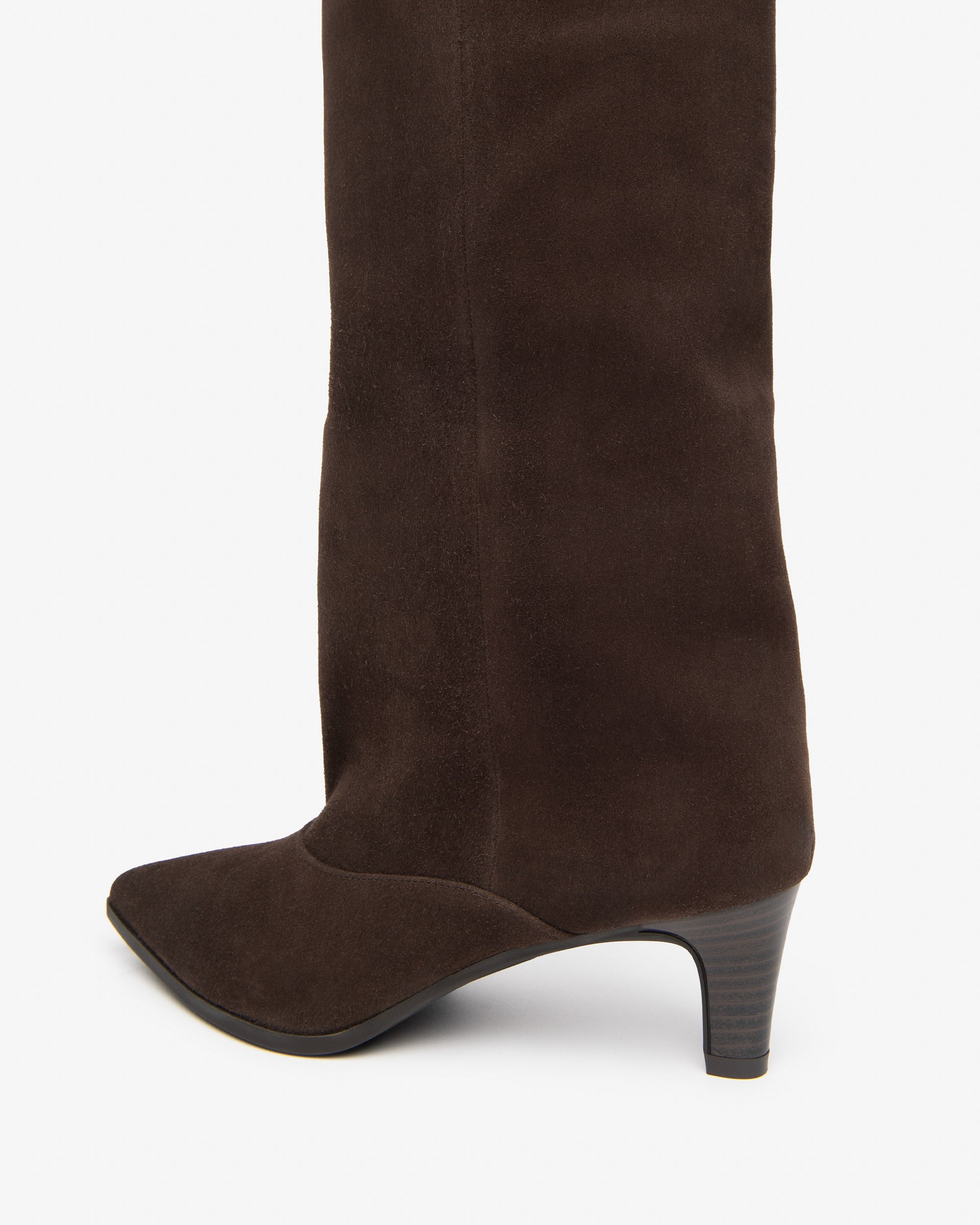 NeroGiardini Bottes Femme Daim Talon Cône 55 mm