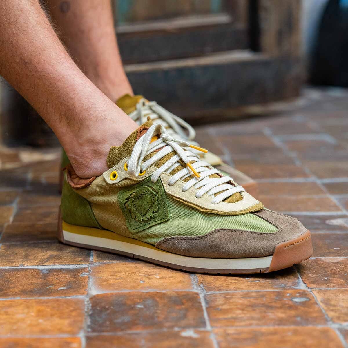 Satorisan Ensō Gaia baskets camouflage moss toile