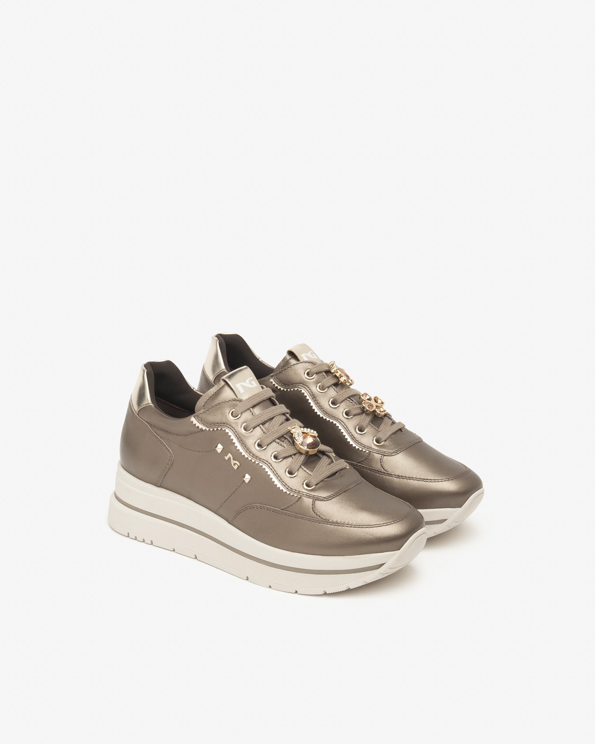 NeroGiardini Sneakers Cuir Technique Femme Hiver