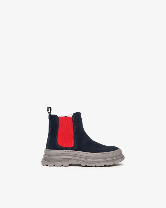 NeroGiardini Bottines Teens Garçon Cuir Velours DryGo