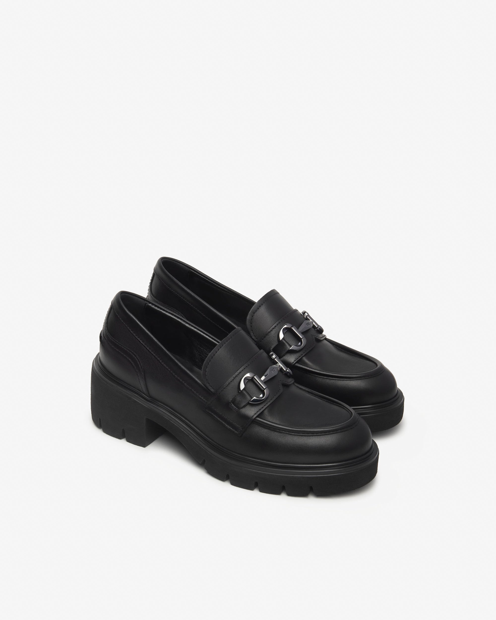 NeroGiardini Mocassins Femme Cuir Talon 60 mm