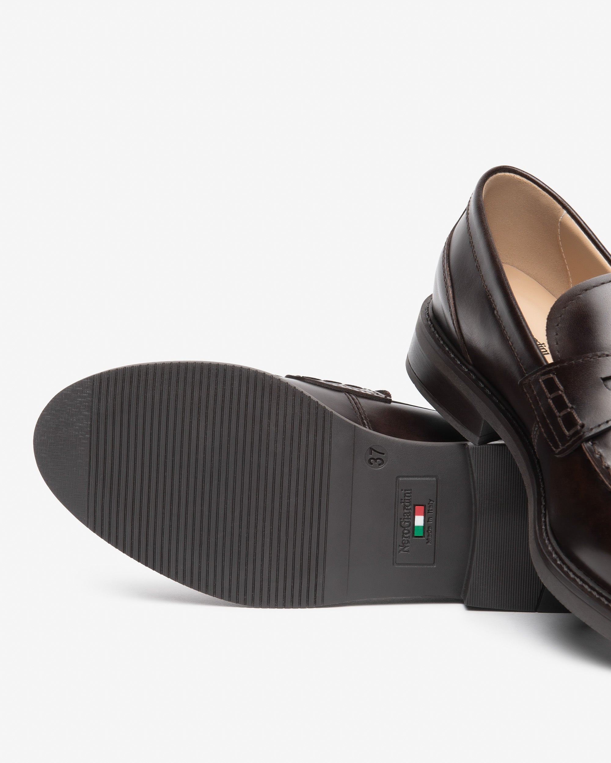 Nerogiardini Mocassins mocassins cuir femme plateau college
