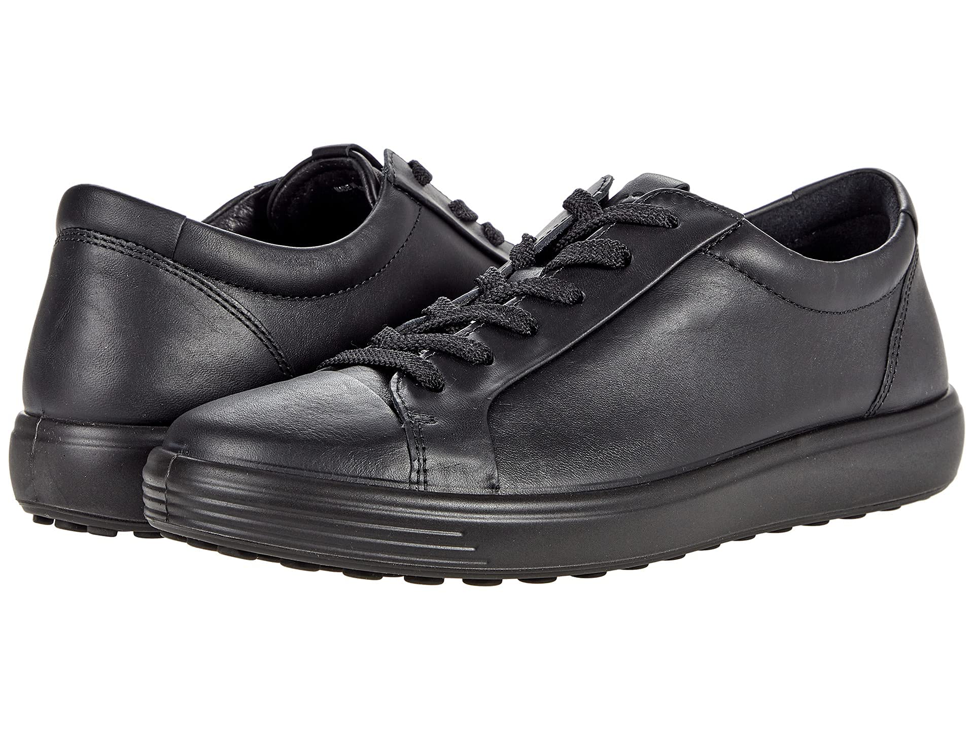 ECCO Soft 7 basket femme cuir noir 35 lacets