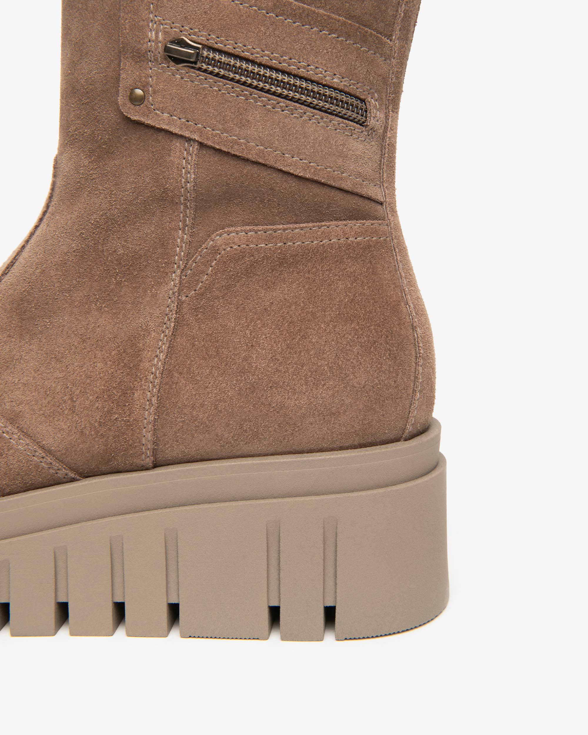 NeroGiardini Bottines Femme Daim Plateforme 55 mm