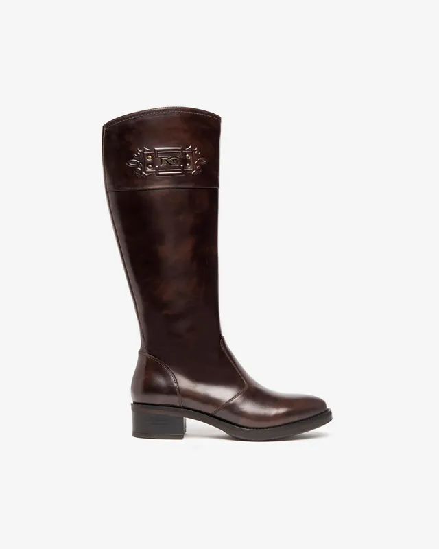 NeroGiardini Bottes Cuir Femme Confort 35-41 Italie