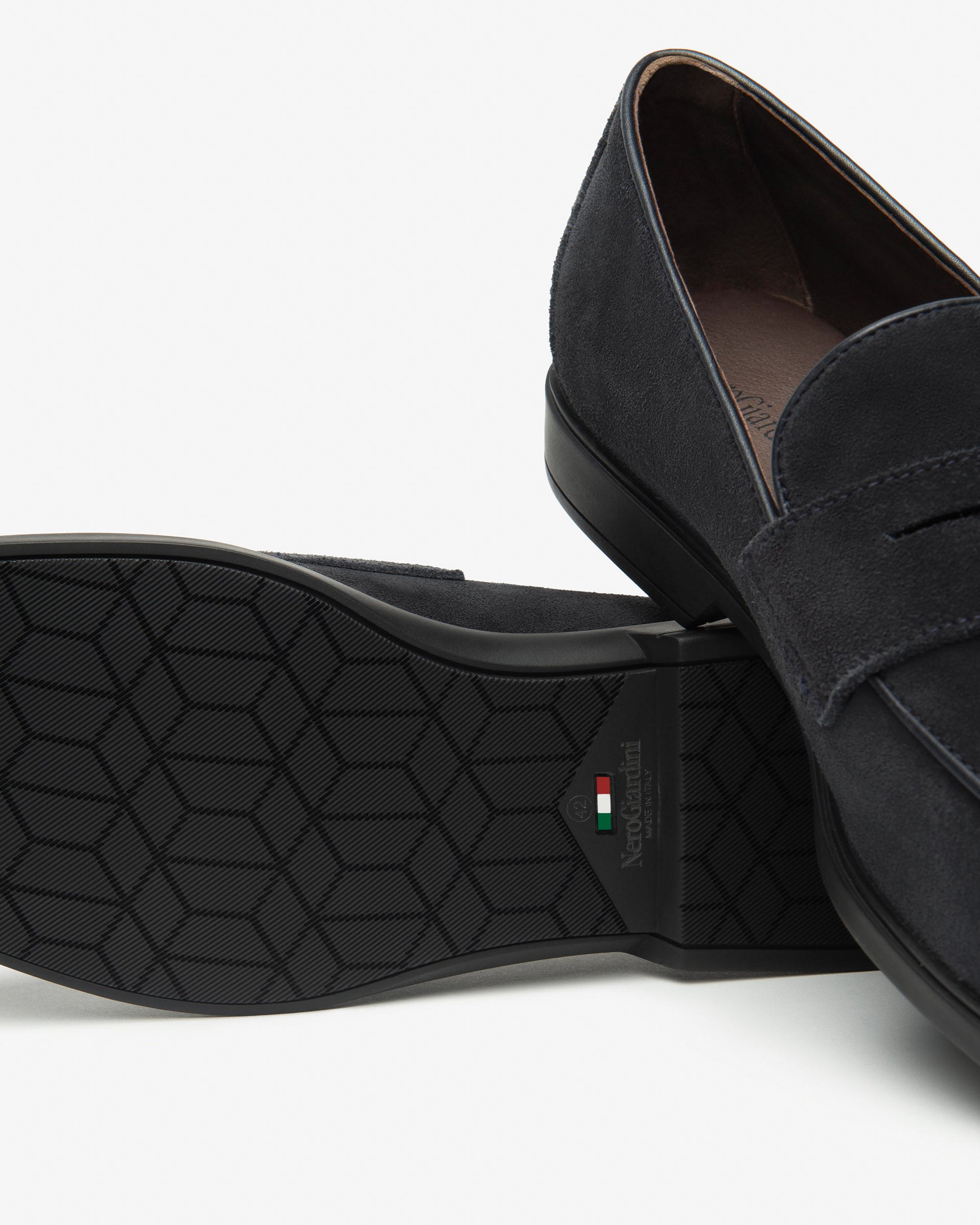 NeroGiardini Mocassins Homme Cuir Velours