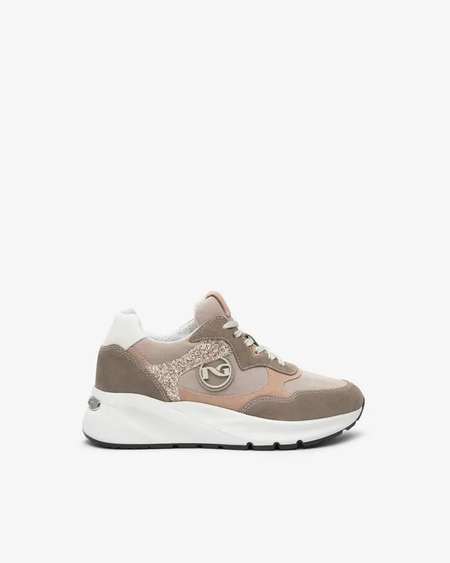 NeroGiardini Sneakers Femme Daim Cuir Tissu