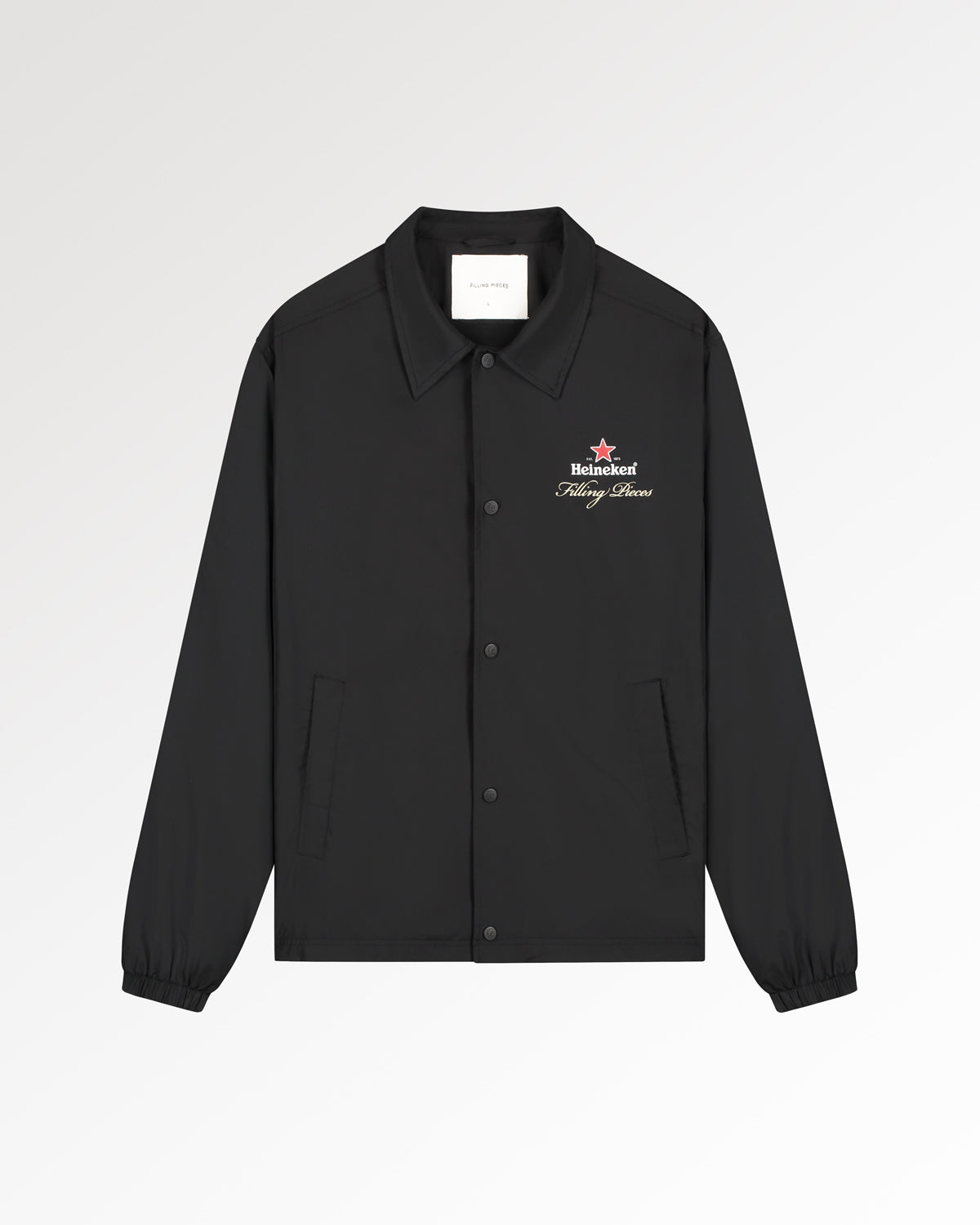 Filling Pieces Coach Jacket Heineken veste coach noire nylon