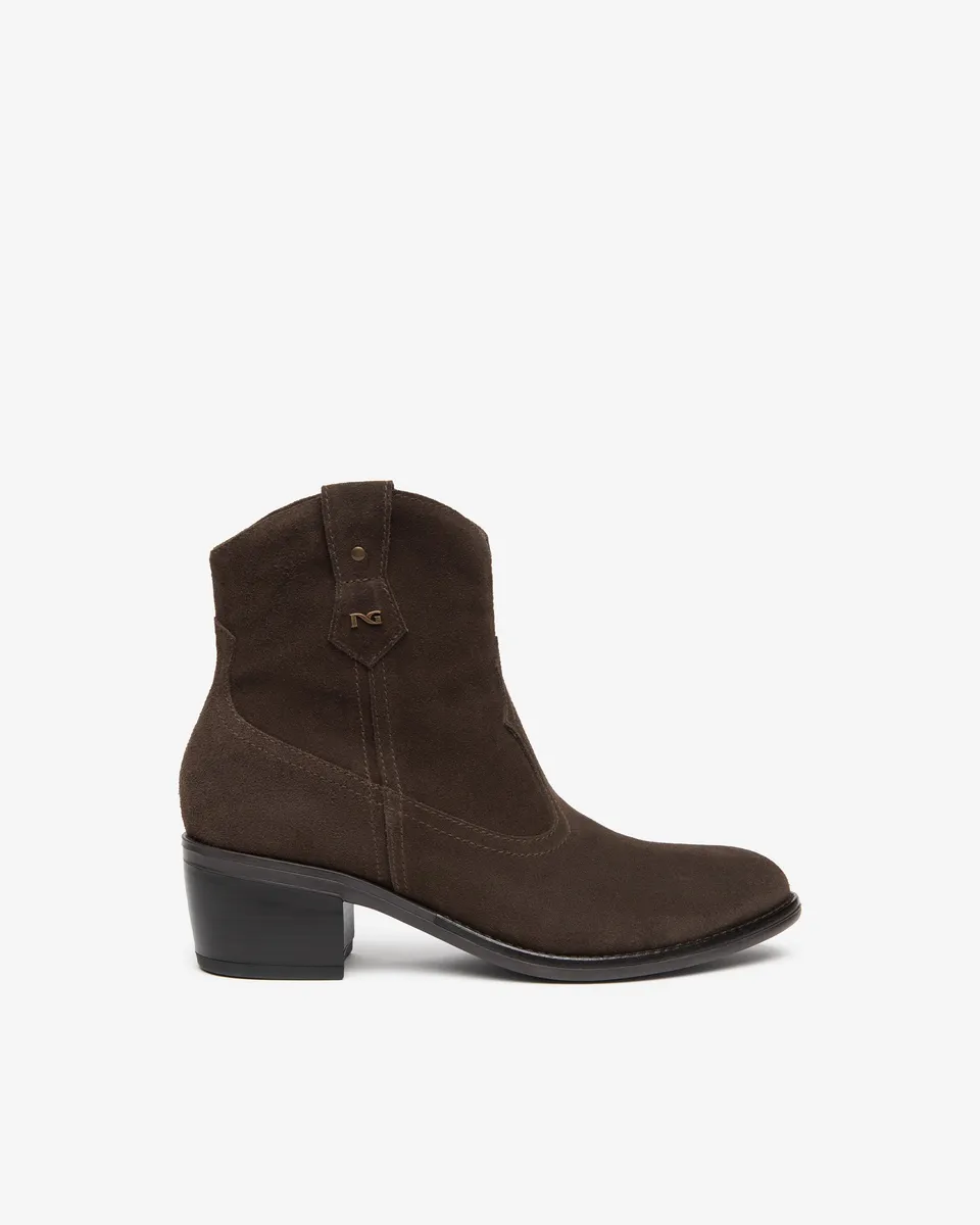 NeroGiardini Bottines femme cuir velours western 35-41
