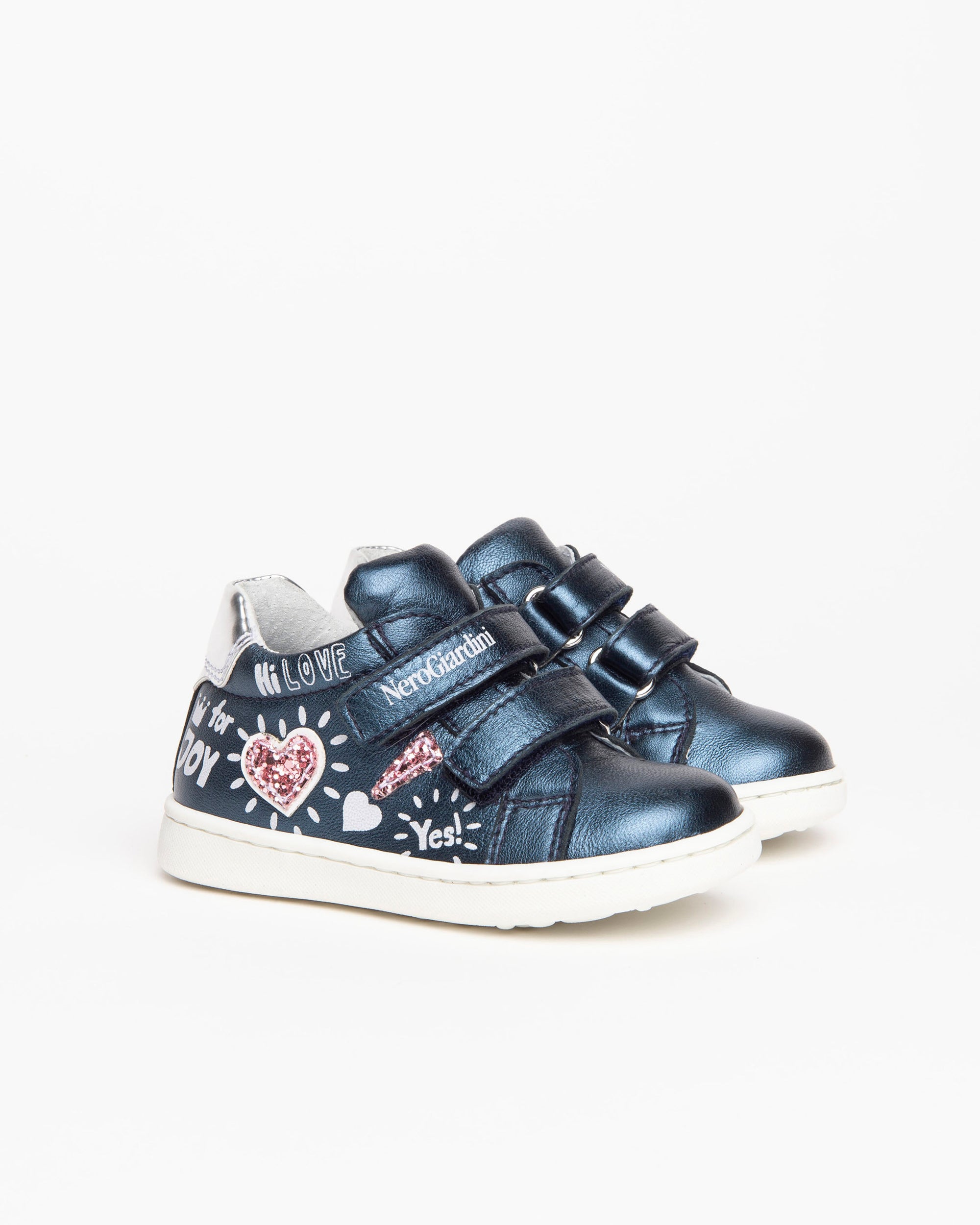 NeroGiardini Sneakers Baby Fille Cuir Lamé Scratch 22