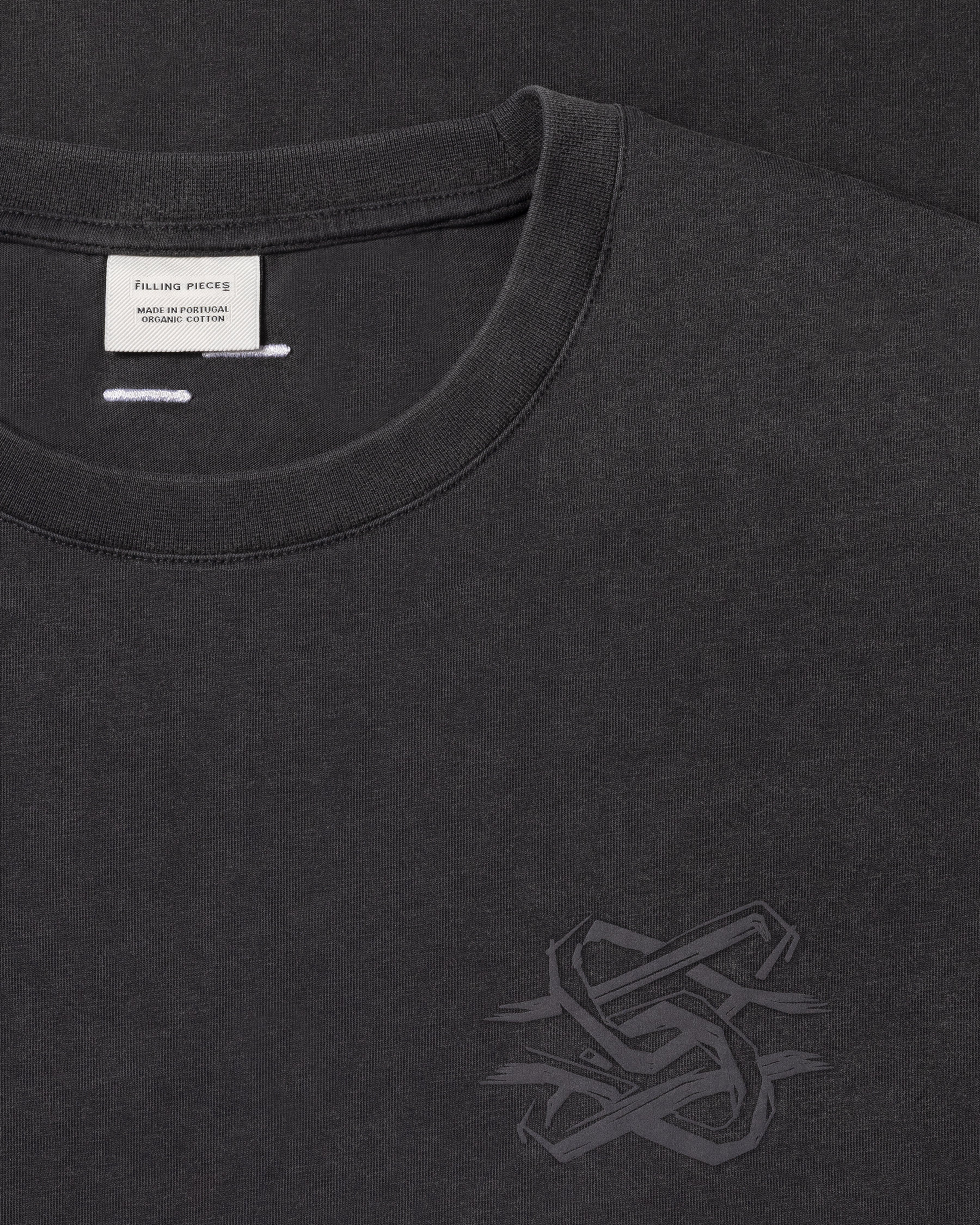 Filling Pieces Boxy Bridge the Gap T-Shirt noir coton bio XS-XXL