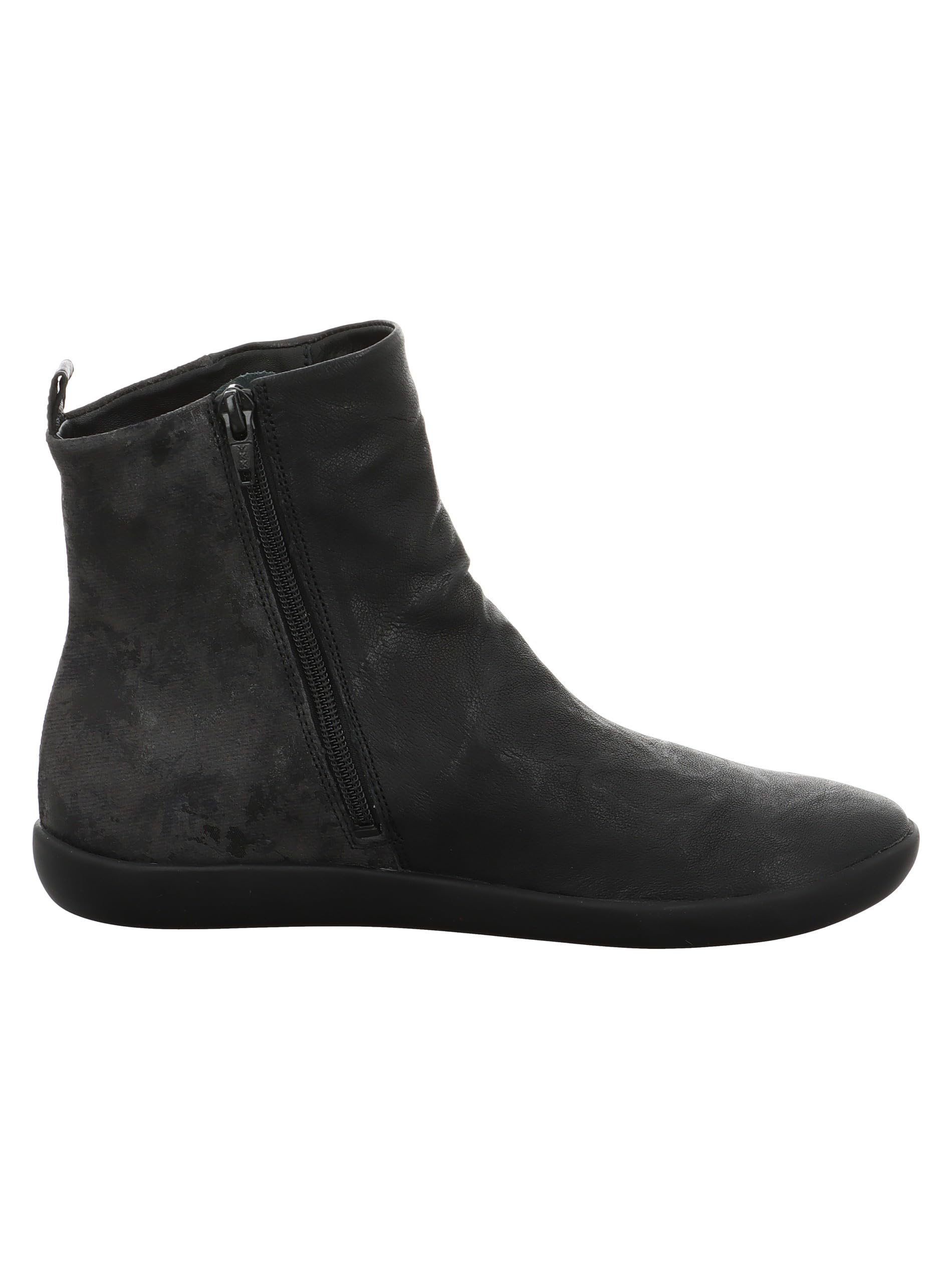Think Nature bottines femme cuir doublure cuir noir
