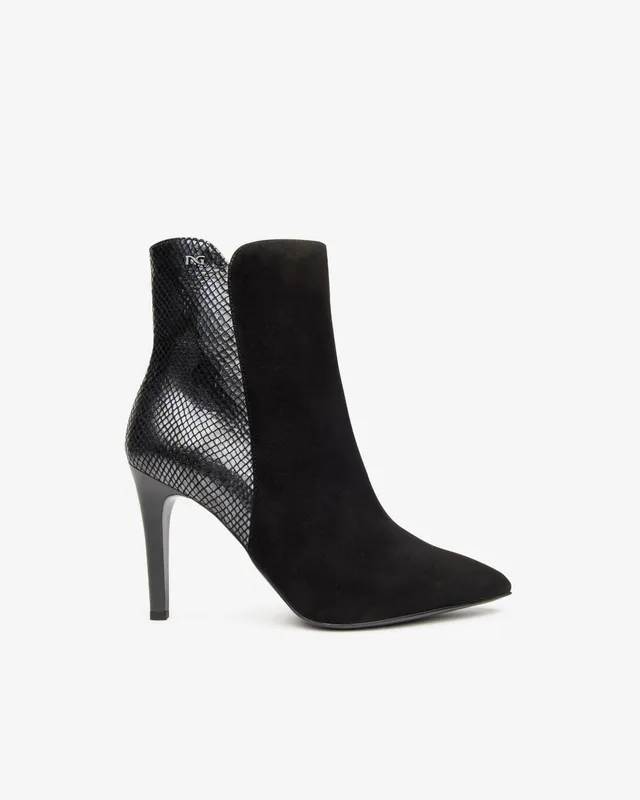 NeroGiardini Bottines cuir velours femme talon 9,5 cm