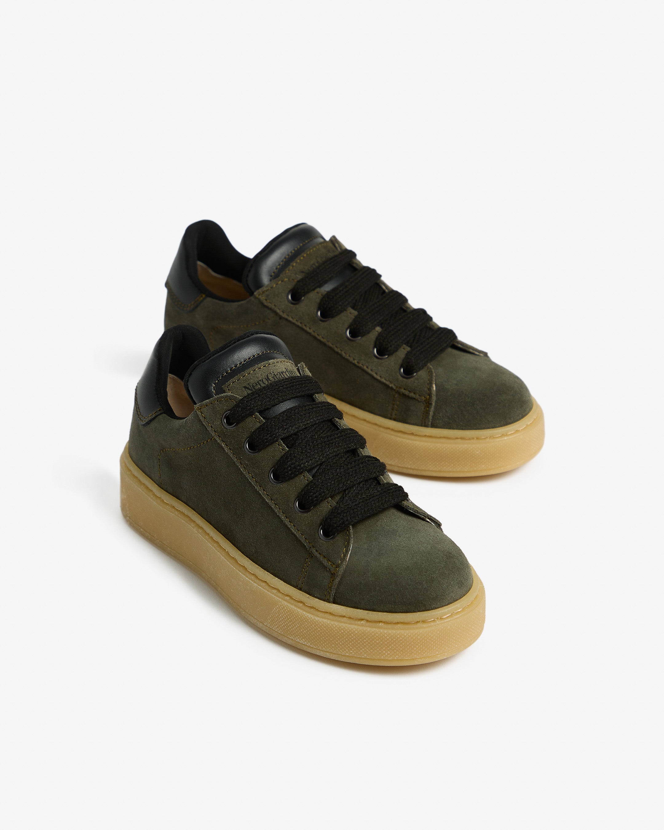 NeroGiardini Sneakers Teen garçon cuir velours