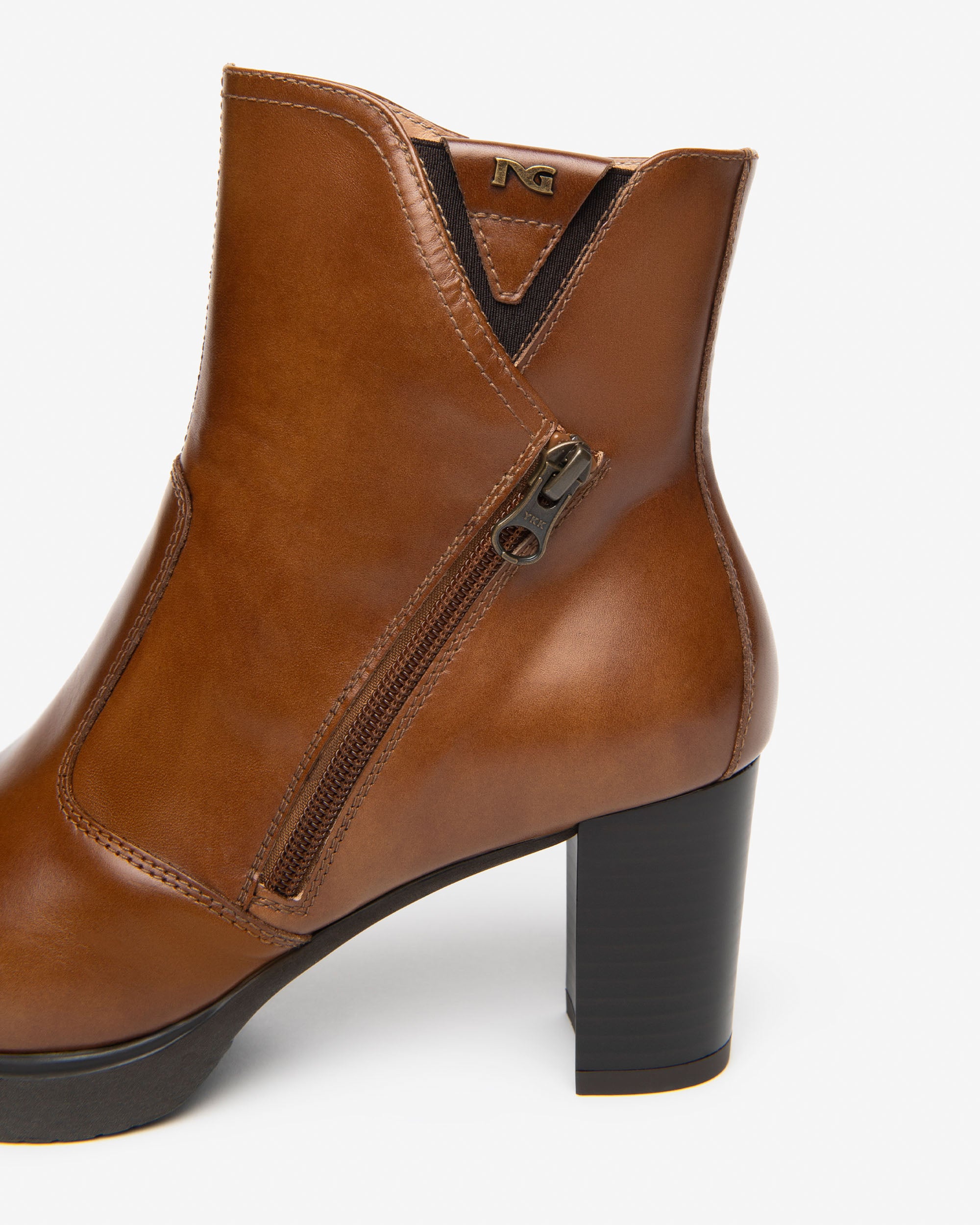 Nerogiardini Bottines Femme Cuir Plateforme 70mm