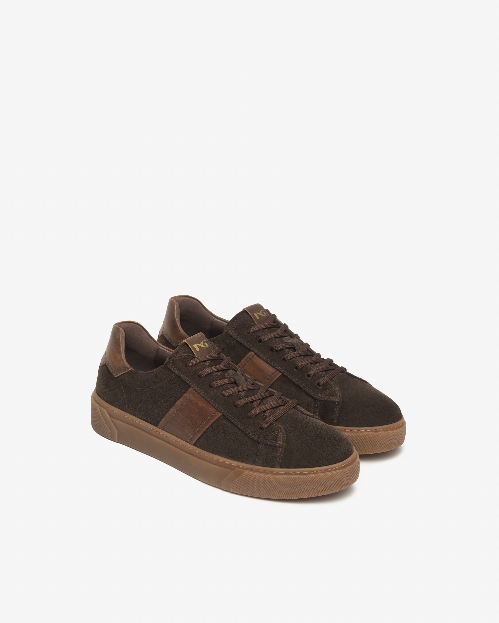 NeroGiardini Sneakers Homme Cuir Velours Confort
