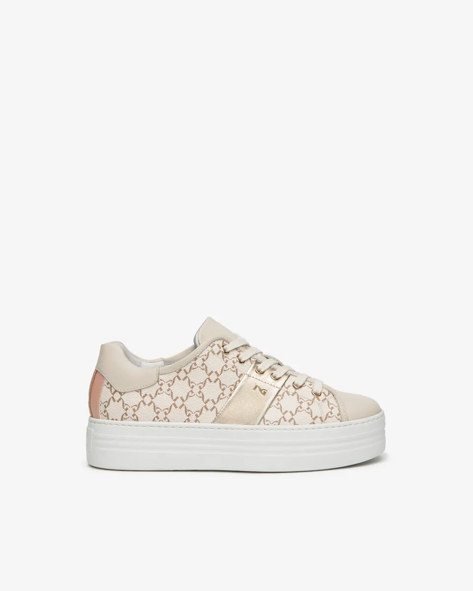 Nerogiardini Sneakers Femme Cuir Tissu Technique Baskets Été