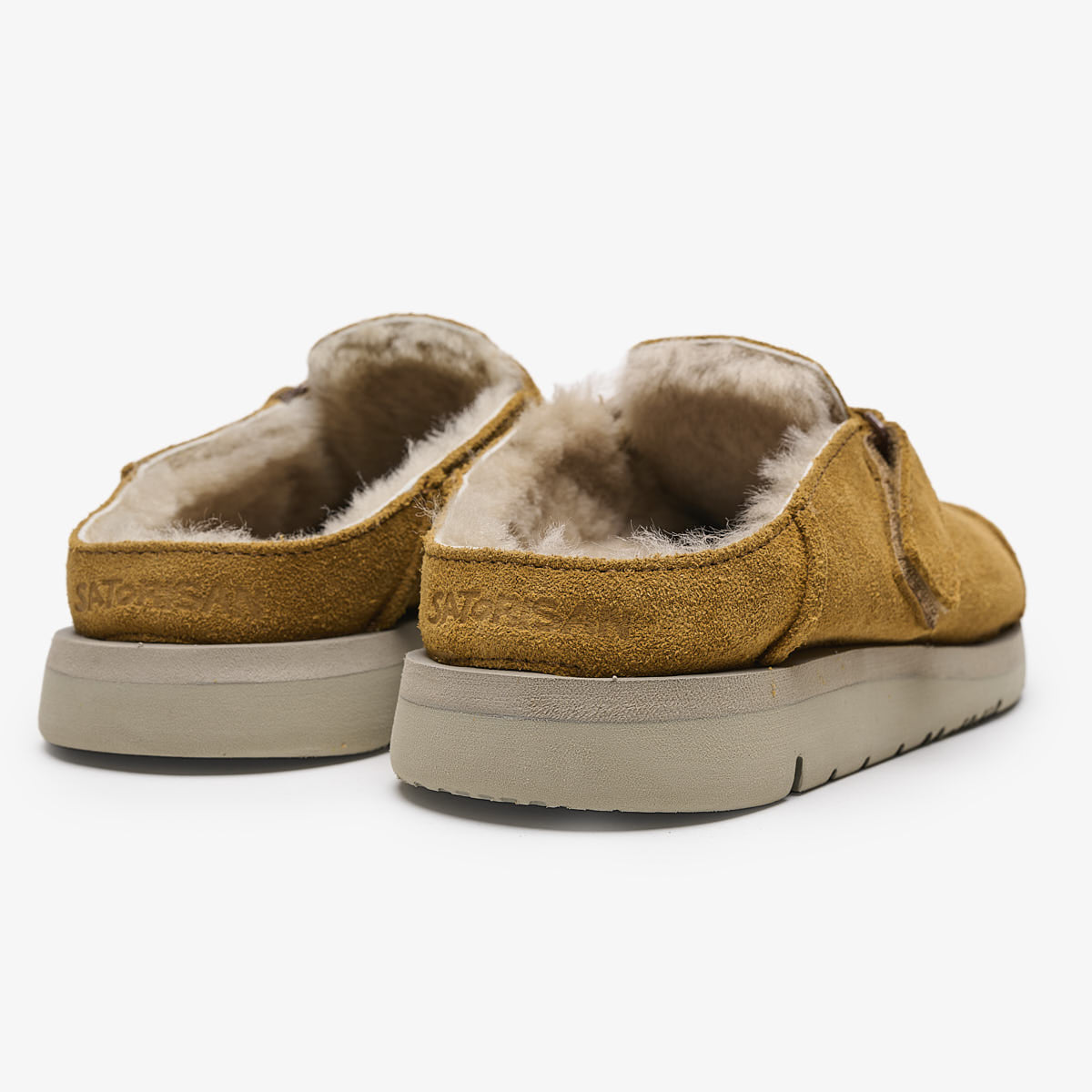Satorisan Uwabaki Clog Suede sabots marron daim