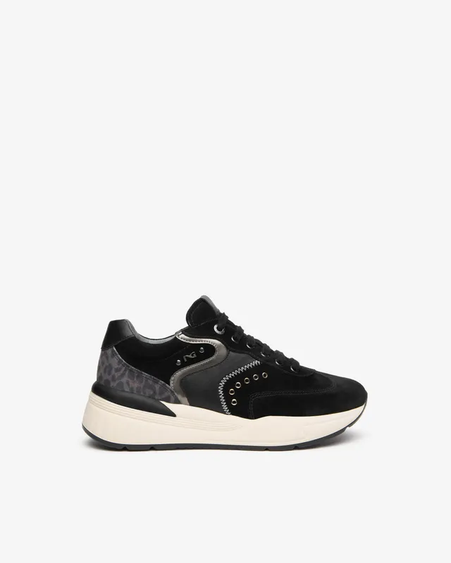 NeroGiardini Sneakers femme daim clous semelle 60 mm 35-41